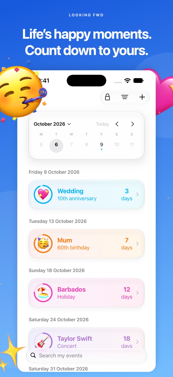 Looking Fwd: Your events